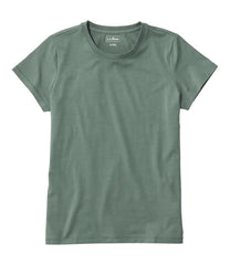 L.L.BeanWomen's Soft Stretch Supima-Blend Tee, Crewneck Short-Sleeve