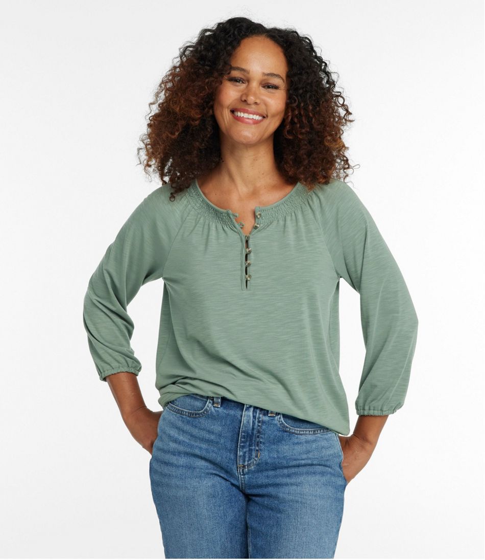 L.L.BeanWomen's Camden Hills Tee, Three-Quarter-Sleeve