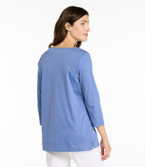 L.L.BeanWomen's Pima Cotton Tunic, Three-Quarter-Sleeve Splitneck