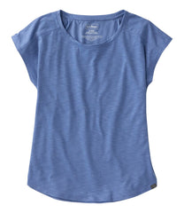 L.L.BeanWomen's Streamside Tee, Short-Sleeve Ruched Crew
