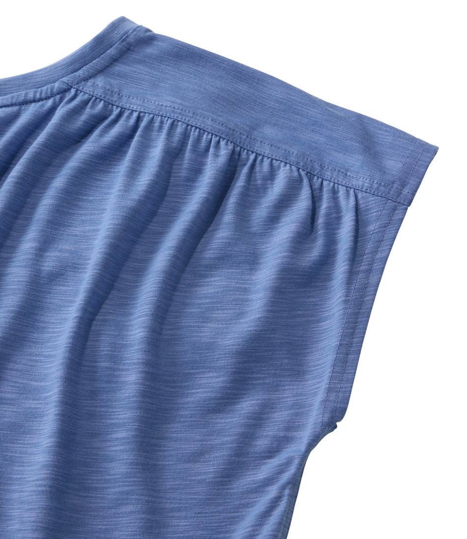 L.L.BeanWomen's Streamside Tee, Short-Sleeve Ruched Crew