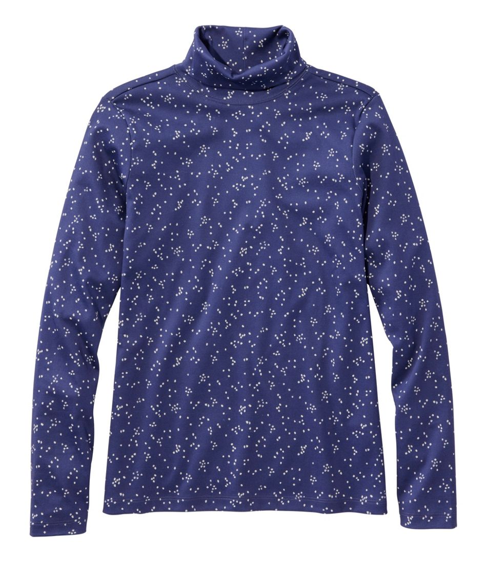 L.L.BeanWomen's Pima Cotton Turtleneck, Long-Sleeve Print