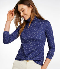 L.L.BeanWomen's Pima Cotton Turtleneck, Long-Sleeve Print