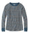 Rangeley Blue Painterly Stripe