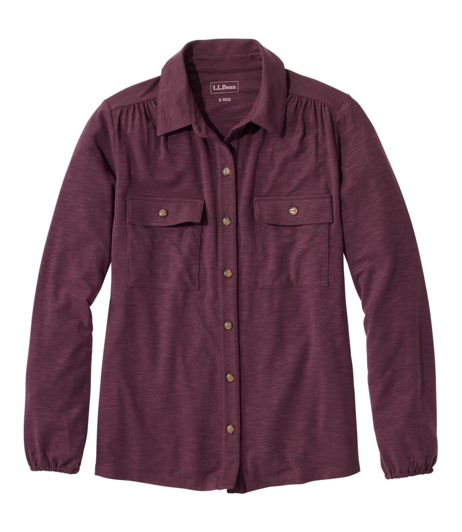L.L.BeanCamden Hills Tee, Button-Front Shirt