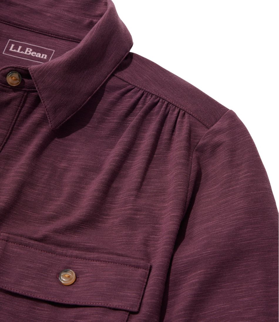 L.L.BeanCamden Hills Tee, Button-Front Shirt