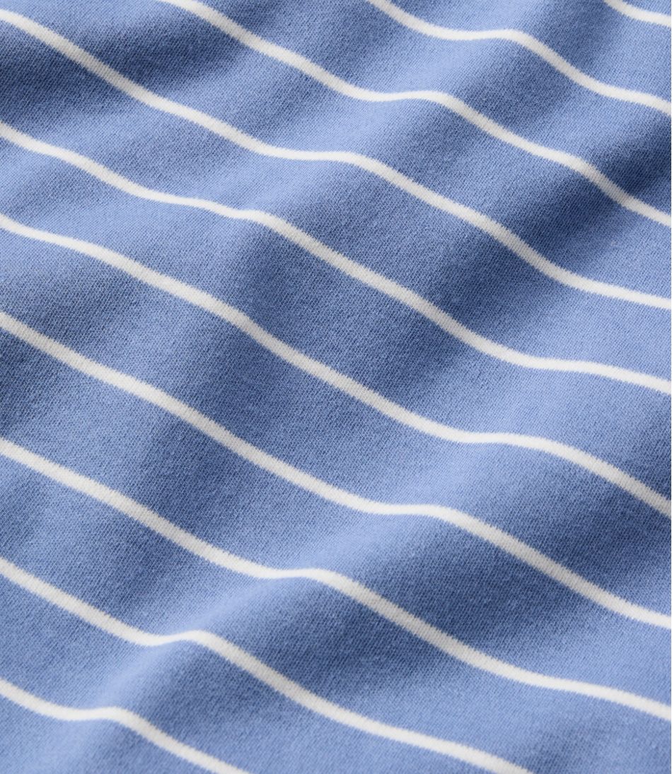 L.L.BeanWomen's V-Neck Henley, Long-Sleeve Stripe
