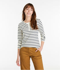 L.L.BeanWomen's Signature Rangeley Cotton Tee, Henley