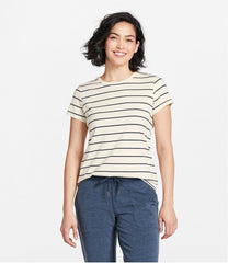 L.L.BeanWomen's Soft Stretch Supima-Blend Tee, Crewneck Short-Sleeve Striped