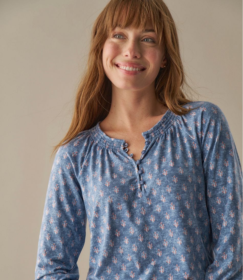 L.L.BeanWomen's Camden Hills Tee, Three-Quarter-Sleeve Print