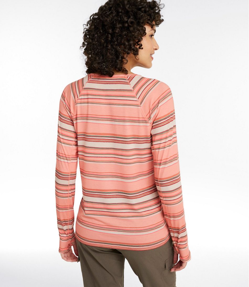 L.L.BeanWomen's Everyday SunSmart® Tee, Crewneck Long-Sleeve Stripe
