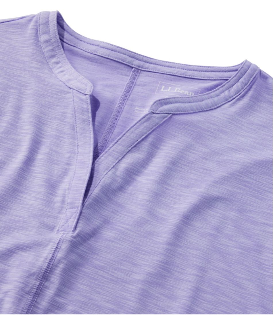 L.L.BeanWomen's Streamside Tee, Short-Sleeve Splitneck