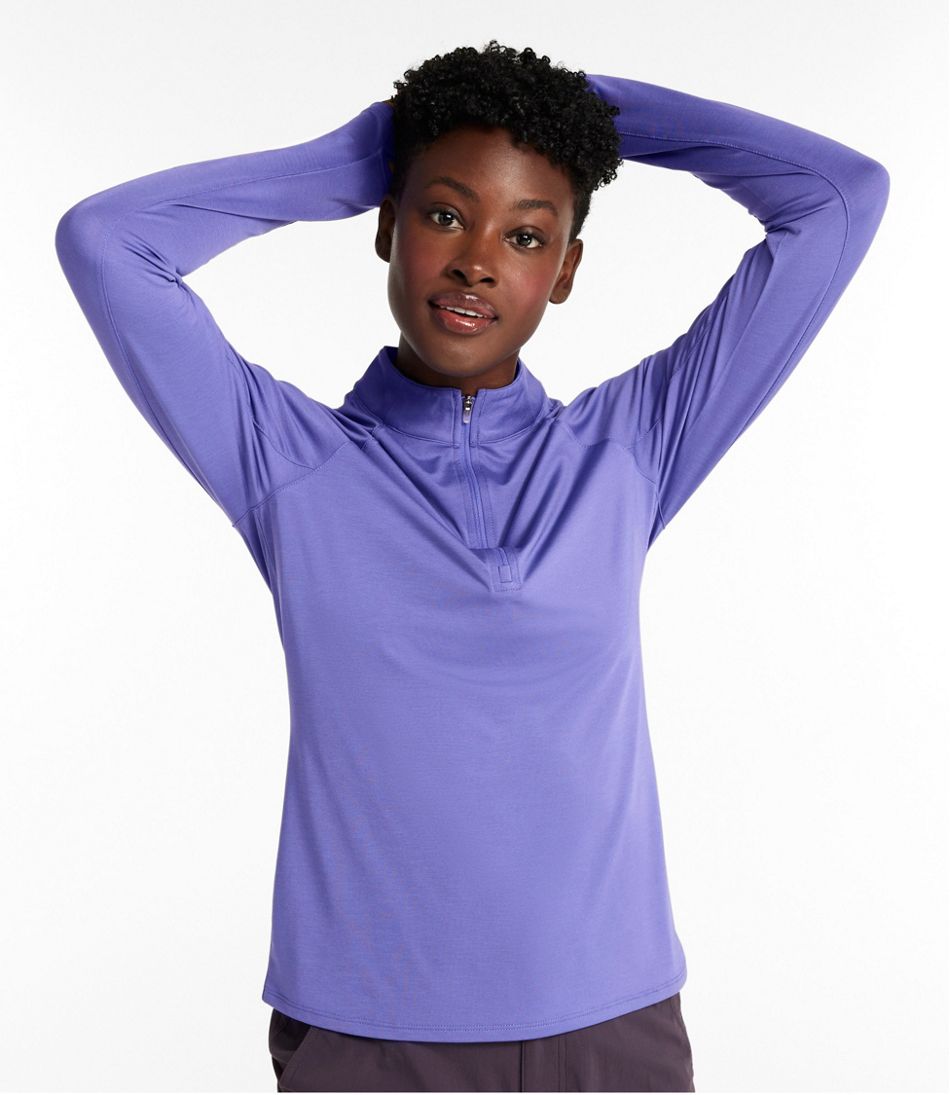 L.L.BeanWomen's Access Trail Pullover, Long-Sleeve Quarter-Zip