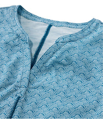 L.L.BeanWomen's Streamside Tee, Short-Sleeve Splitneck Print