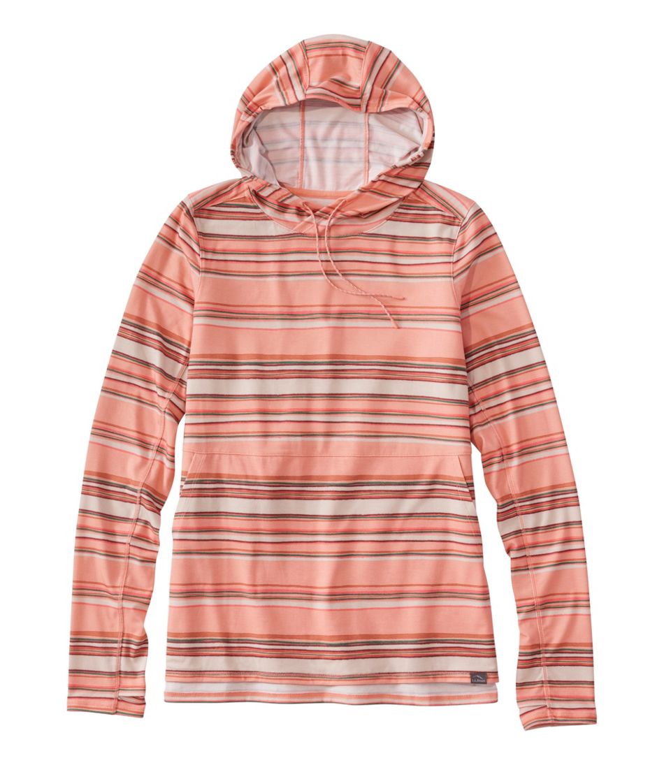 L.L.BeanWomen's Everyday SunSmart® Hooded Pullover, Long-Sleeve Stripe