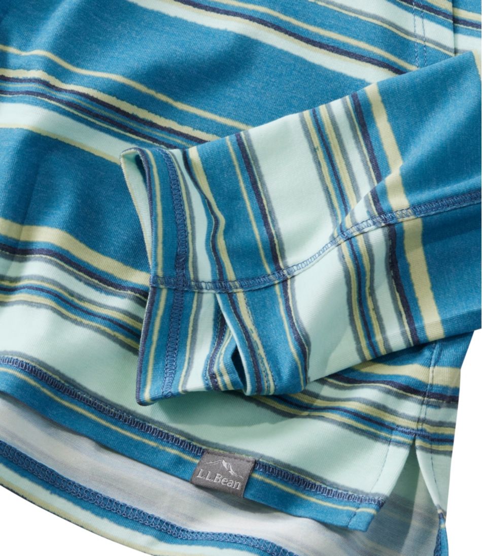 L.L.BeanWomen's Everyday SunSmart® Hooded Pullover, Long-Sleeve Stripe