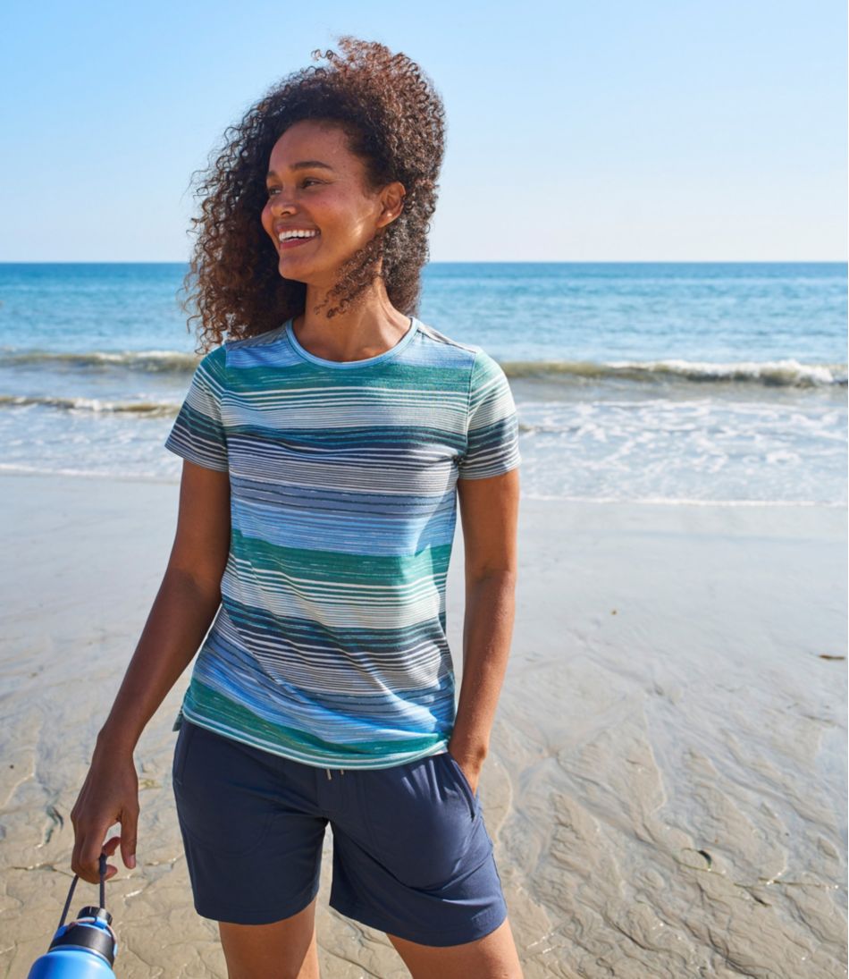 L.L.BeanWomen's Everyday SunSmart® Tee, Short-Sleeve Stripe
