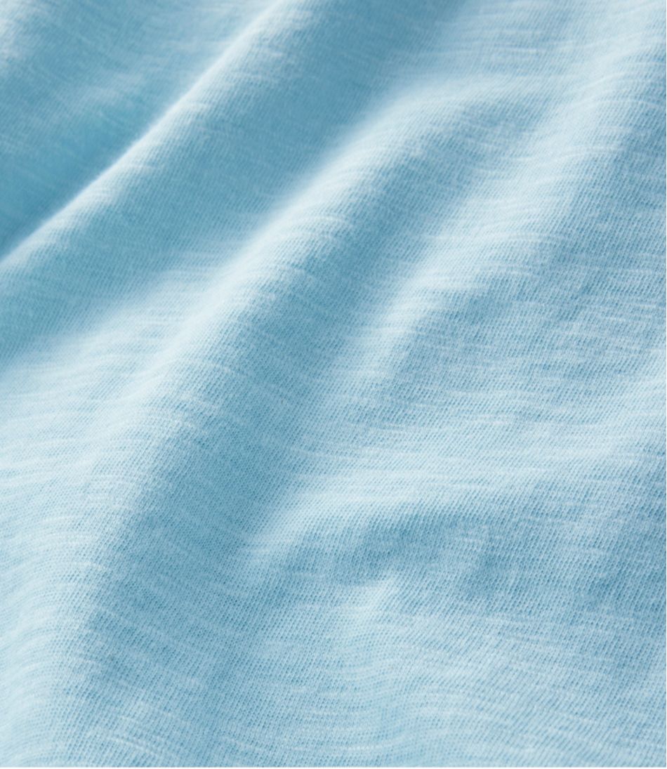 L.L.BeanWomen's Organic Cotton Tee, V-Neck Cap-Sleeve