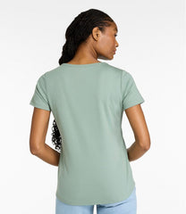 L.L.BeanWomen's Tee, Short-Sleeve Notch-Neck