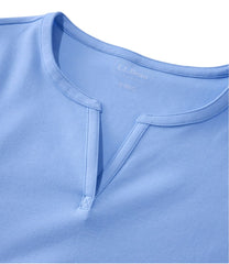 L.L.BeanWomen's Tee, Short-Sleeve Notch-Neck