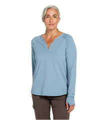 L.L.BeanWomen's Ribbed Performance Tee, Long-Sleeve Splitneck