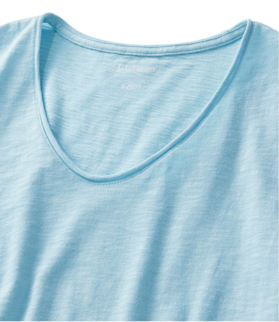 L.L.BeanWomen's Organic Cotton Tee, V-Neck Short-Sleeve