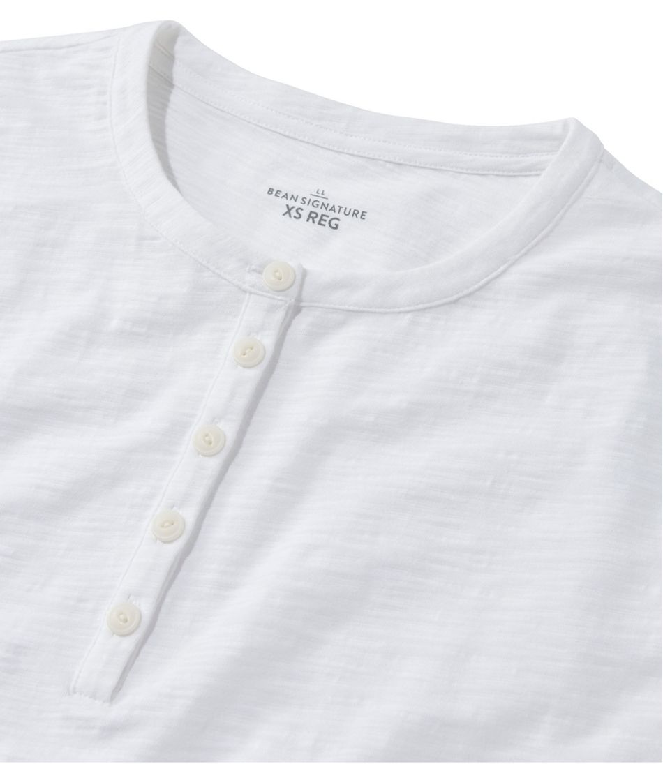 L.L.BeanWomen's Signature Slub Tee, Short-Sleeve Henley