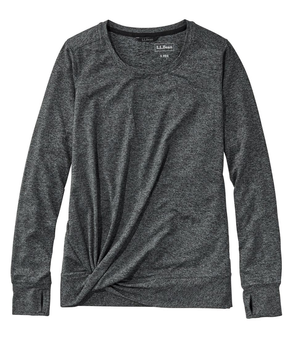 L.L.BeanWomen's VentureSoft Twist-Front Top, Long-Sleeve