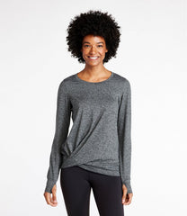 L.L.BeanWomen's VentureSoft Twist-Front Top, Long-Sleeve