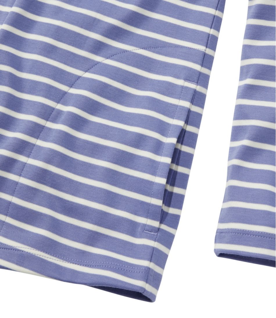 L.L.BeanWomen's Pima Cotton Open Cardigan, With Pockets Stripe