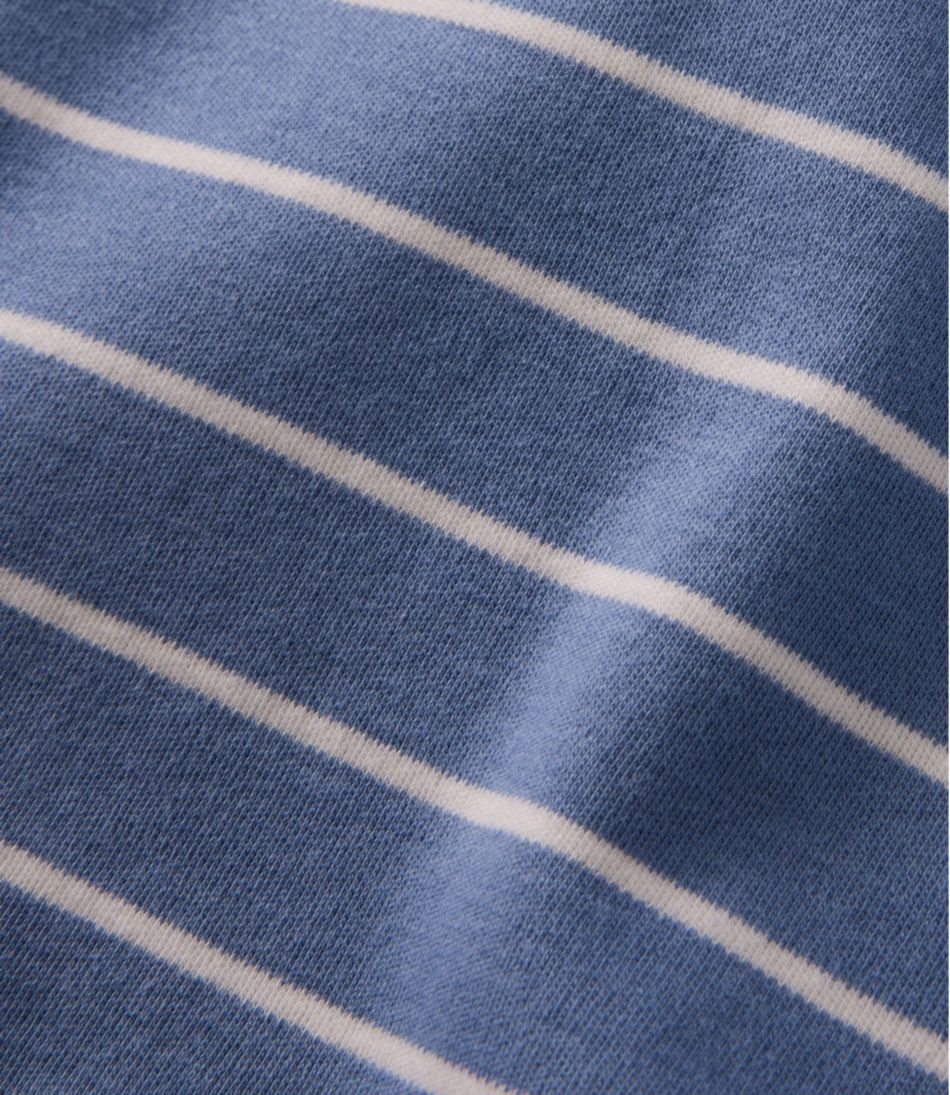 L.L.BeanWomen's Tee, Short-Sleeve Notch-Neck Stripe