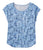 Foggy Blue Sketched Floral