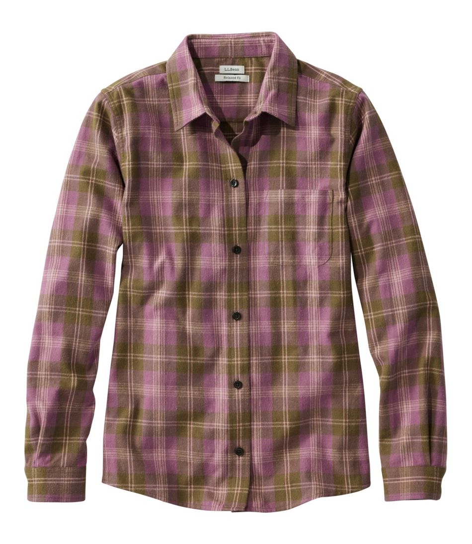 L.L.BeanWomen's Scotch Plaid Flannel Shirt, Relaxed