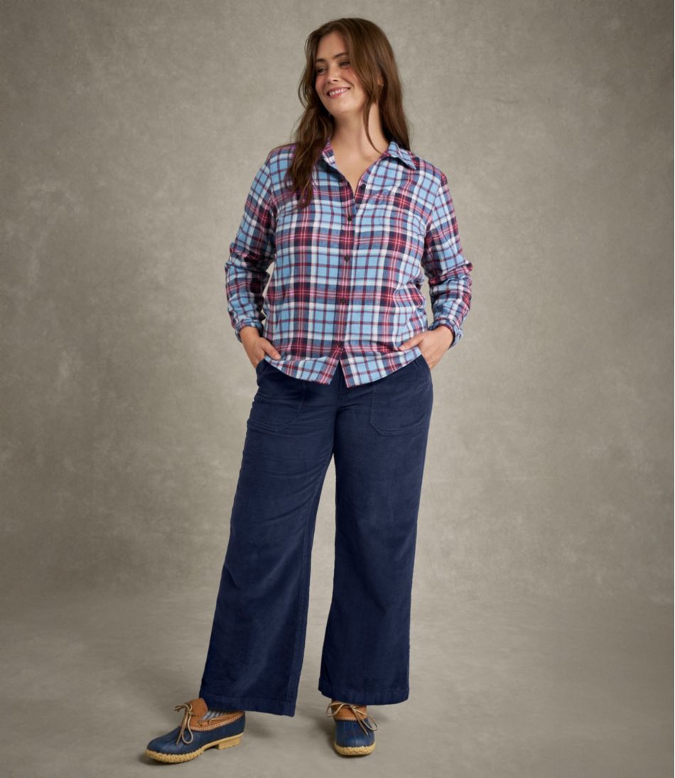 L.L.BeanWomen's Scotch Plaid Flannel Shirt, Relaxed
