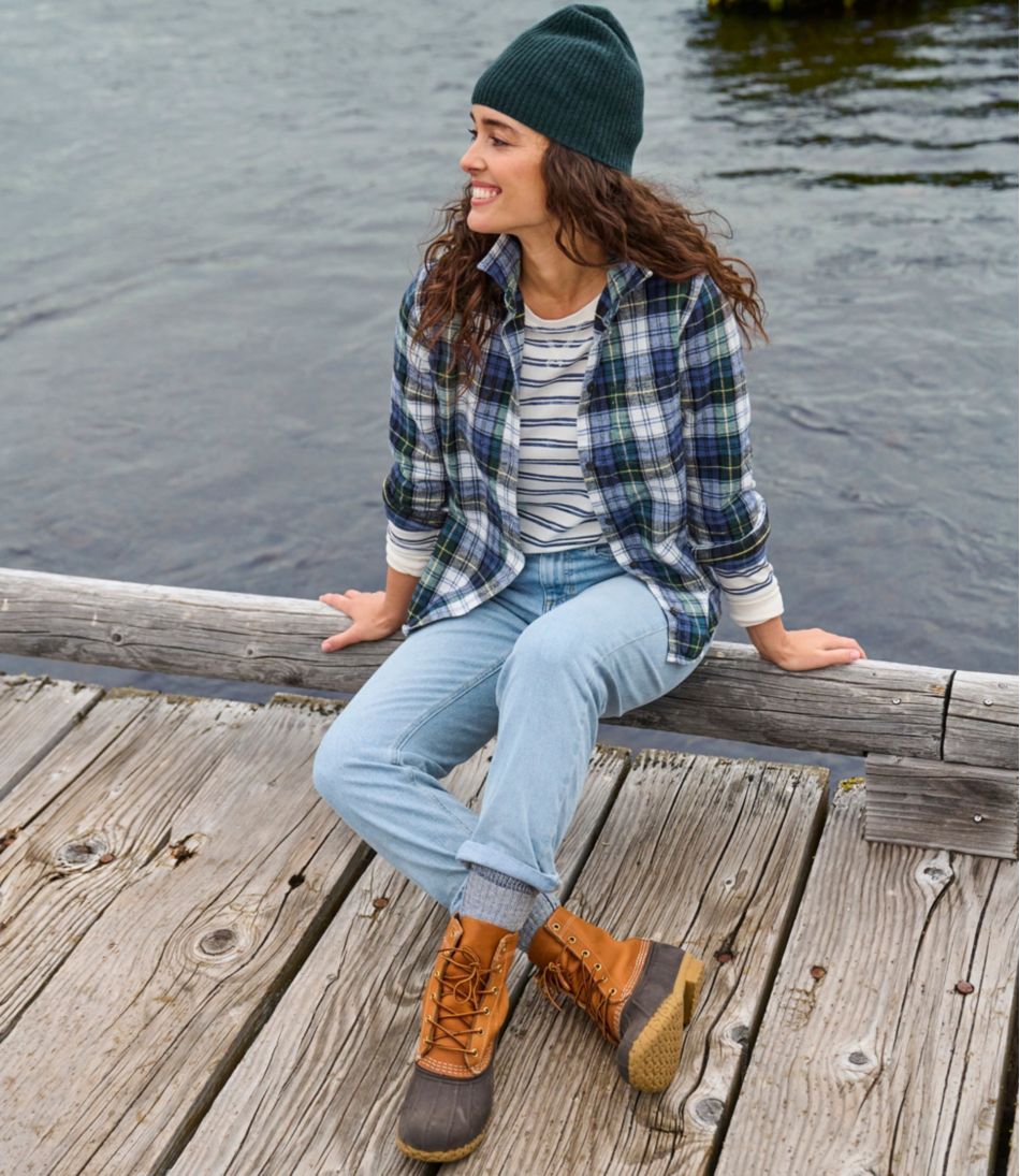 L.L.BeanWomen's Scotch Plaid Flannel Shirt, Relaxed
