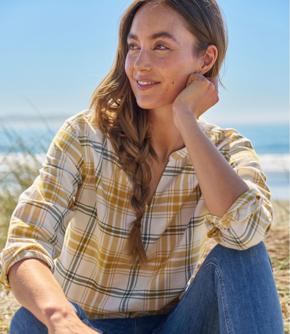 L.L.BeanWomen's Whisperweight Flannel Popover Shirt