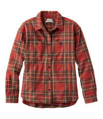 L.L.BeanWomen's Scotch Plaid Flannel Shirt, Boyfriend