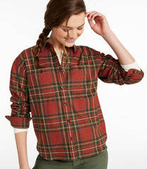 L.L.BeanWomen's Scotch Plaid Flannel Shirt, Boyfriend