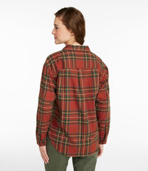 L.L.BeanWomen's Scotch Plaid Flannel Shirt, Boyfriend