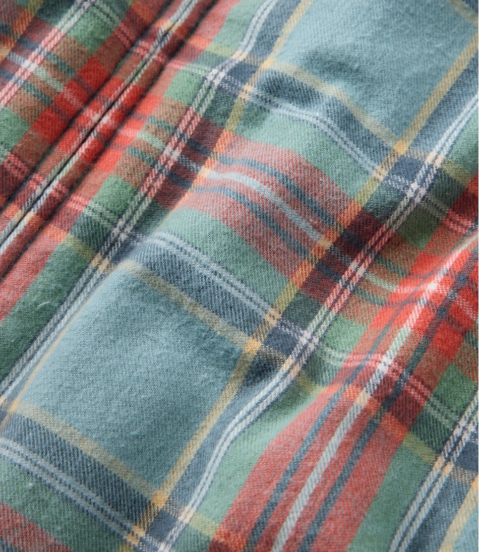 L.L.BeanWomen's Scotch Plaid Flannel Shirt, Relaxed Zip Hoodie