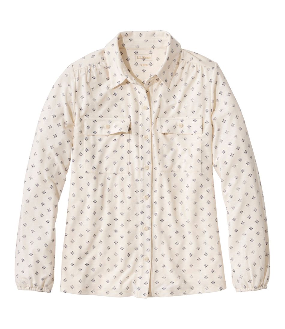 L.L.BeanWomen's Camden Hills Button Front Shirt, Print