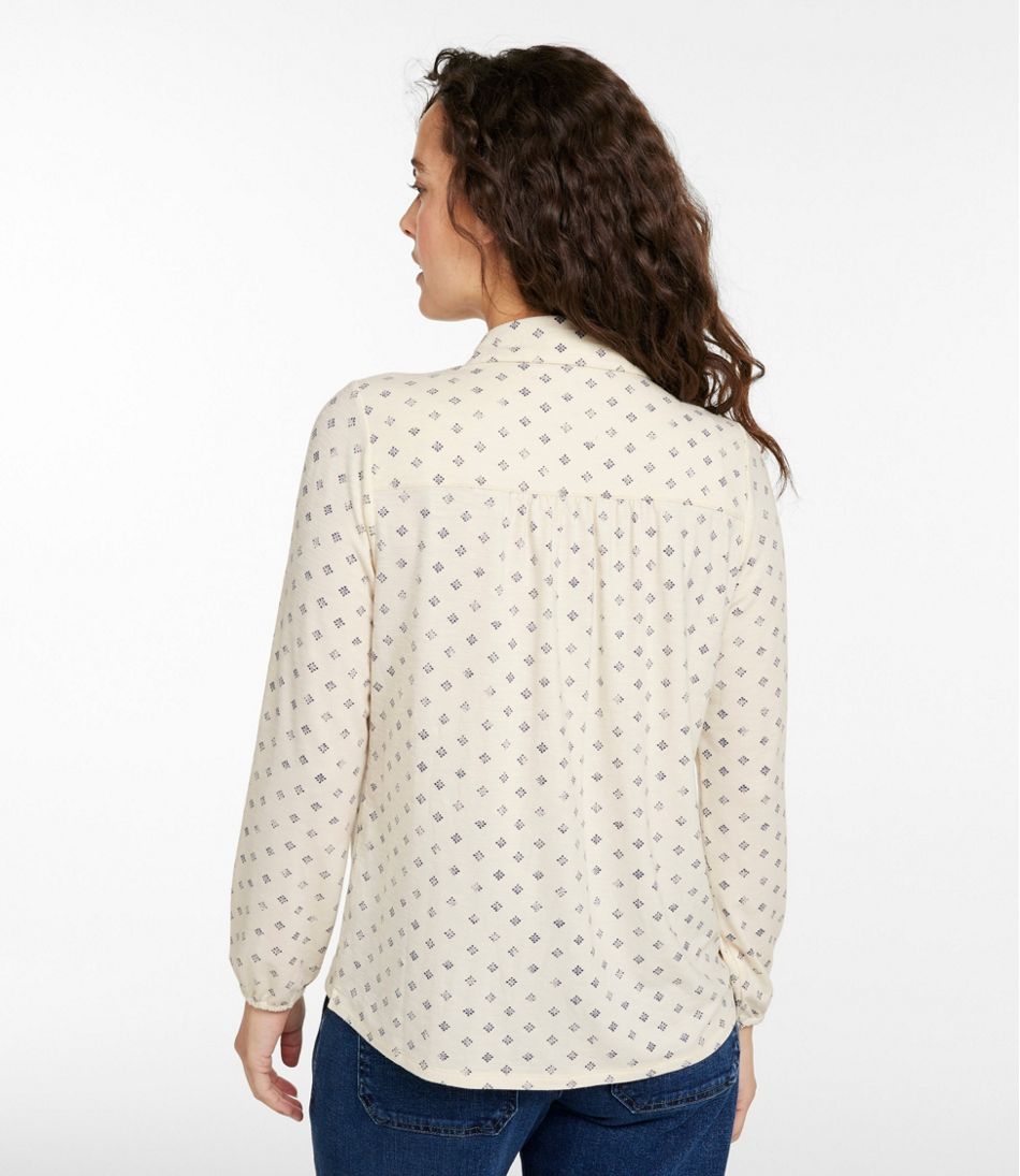 L.L.BeanWomen's Camden Hills Button Front Shirt, Print