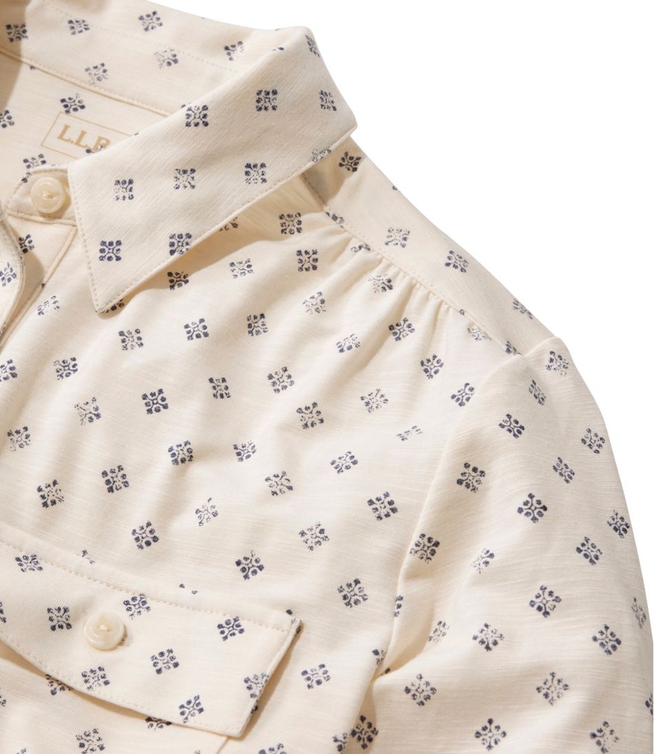 L.L.BeanWomen's Camden Hills Button Front Shirt, Print