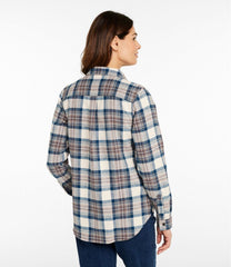 L.L.BeanWomen's Scotch Plaid Flannel Shirt, Quarter-Zip
