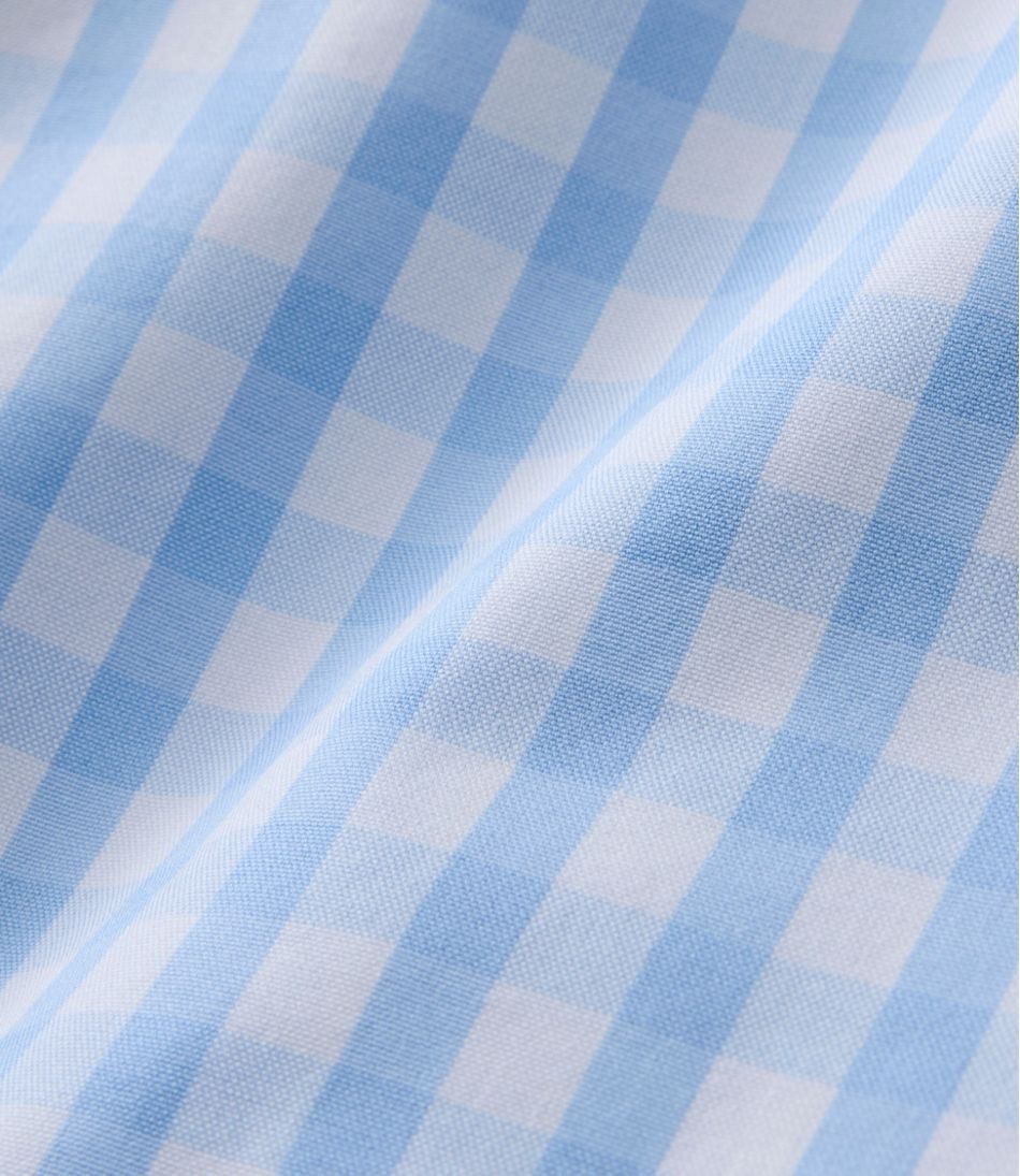L.L.BeanWomen's Wrinkle-Free Pinpoint Oxford Shirt, Long-Sleeve Relaxed Fit Plaid