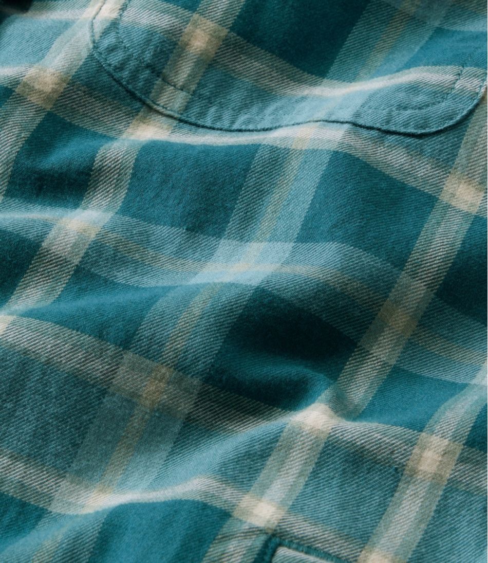 L.L.BeanWomen's Fleece-Lined Flannel Shirt, Snap-Front Plaid