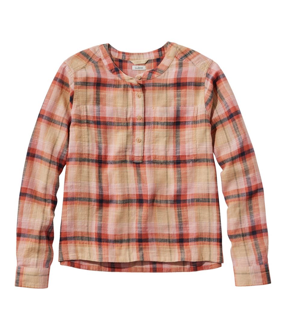L.L.BeanWomen's Day Breeze Shirt, Long-Sleeve Collarless