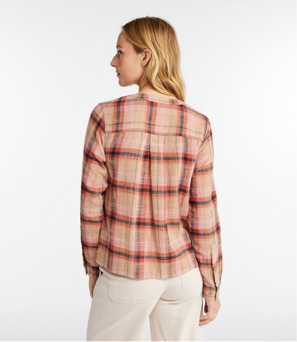 L.L.BeanWomen's Day Breeze Shirt, Long-Sleeve Collarless