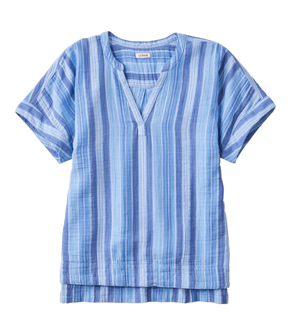 L.L.BeanWomen's Cloud Gauze Shirt, Short-Sleeve