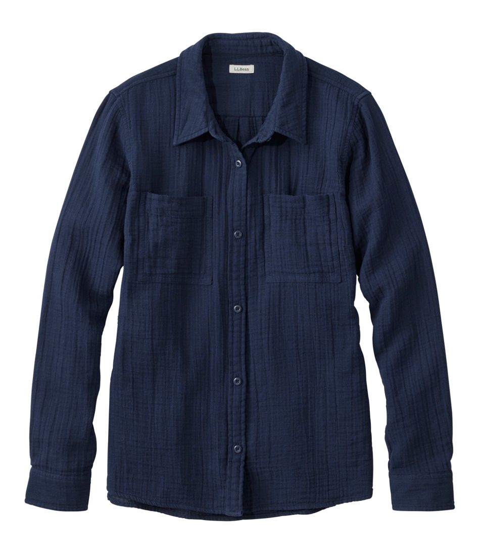 L.L.BeanWomen's Cloud Gauze Shirt, Long-Sleeve